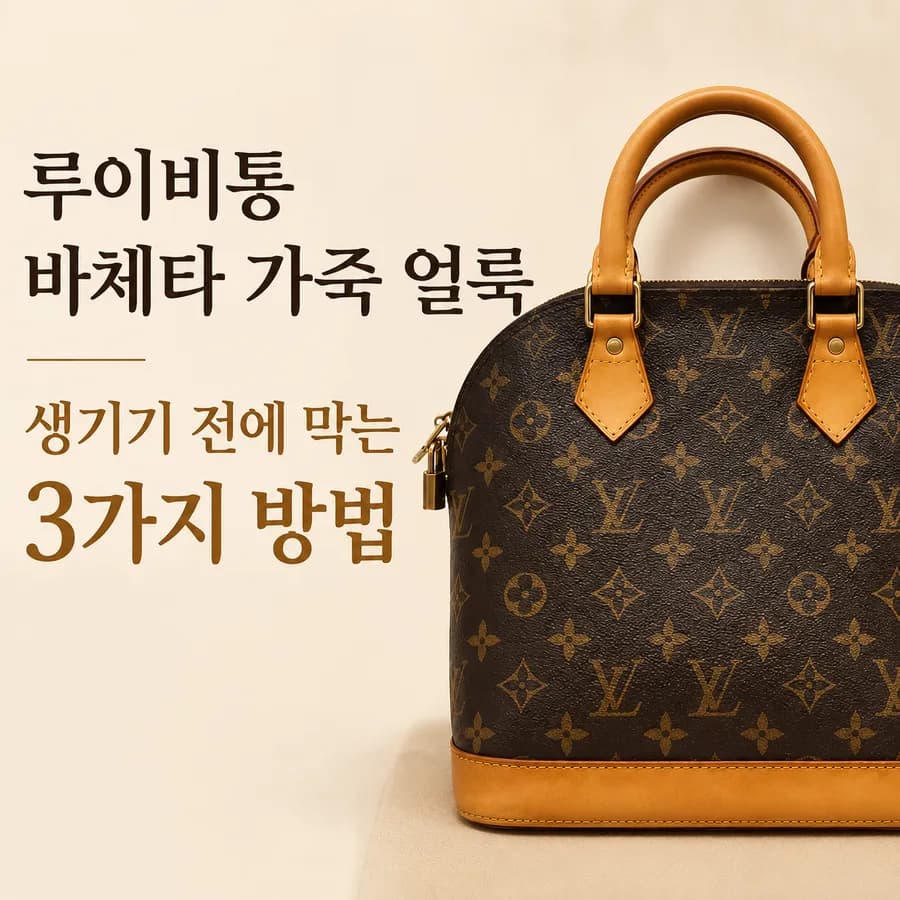 루이비통 바체타 가죽 얼룩, 생기기 전에 막는 3가지 방법